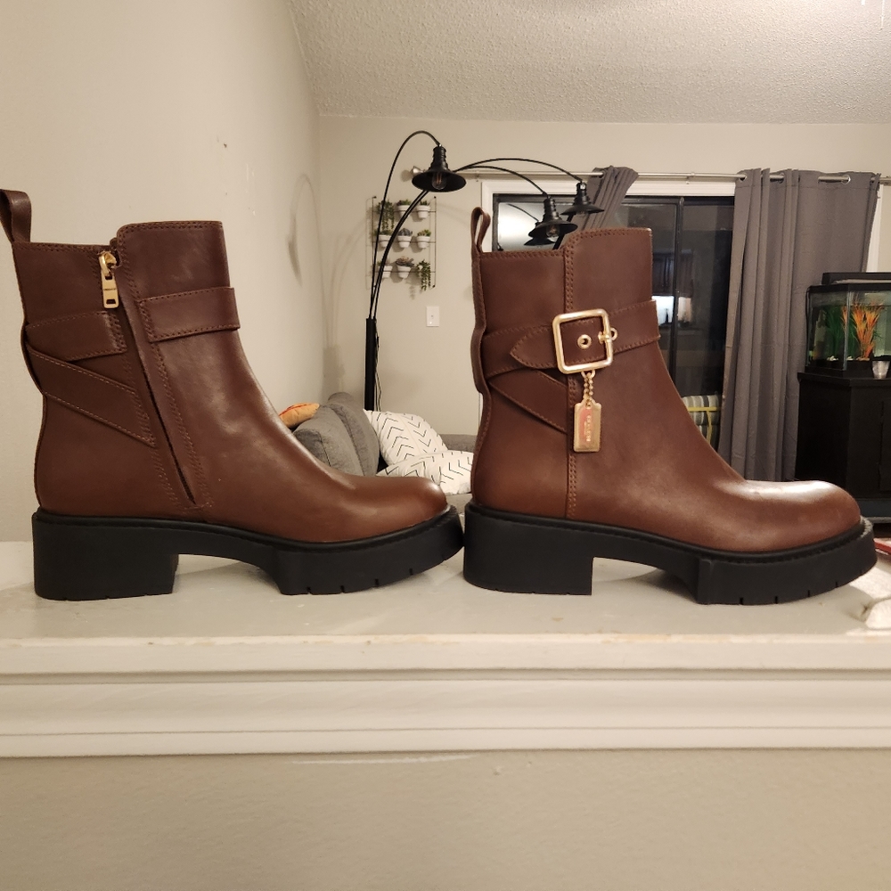 COACH Lacey Leather Bootie - Picture 3 of 7